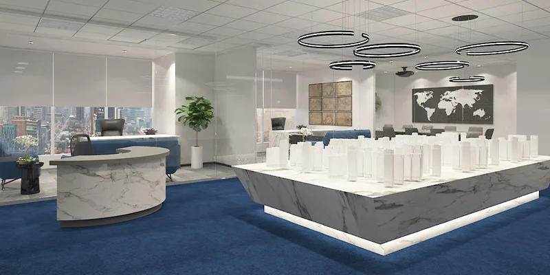 Commercial space equipment installation